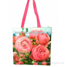 Double handle flower shopping bags with logo